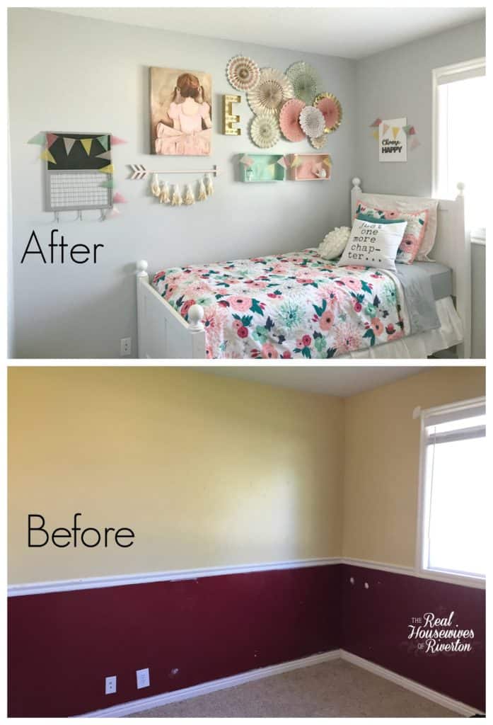 Girl's Small Bedroom Makeover Part 1 - Housewives of Riverton